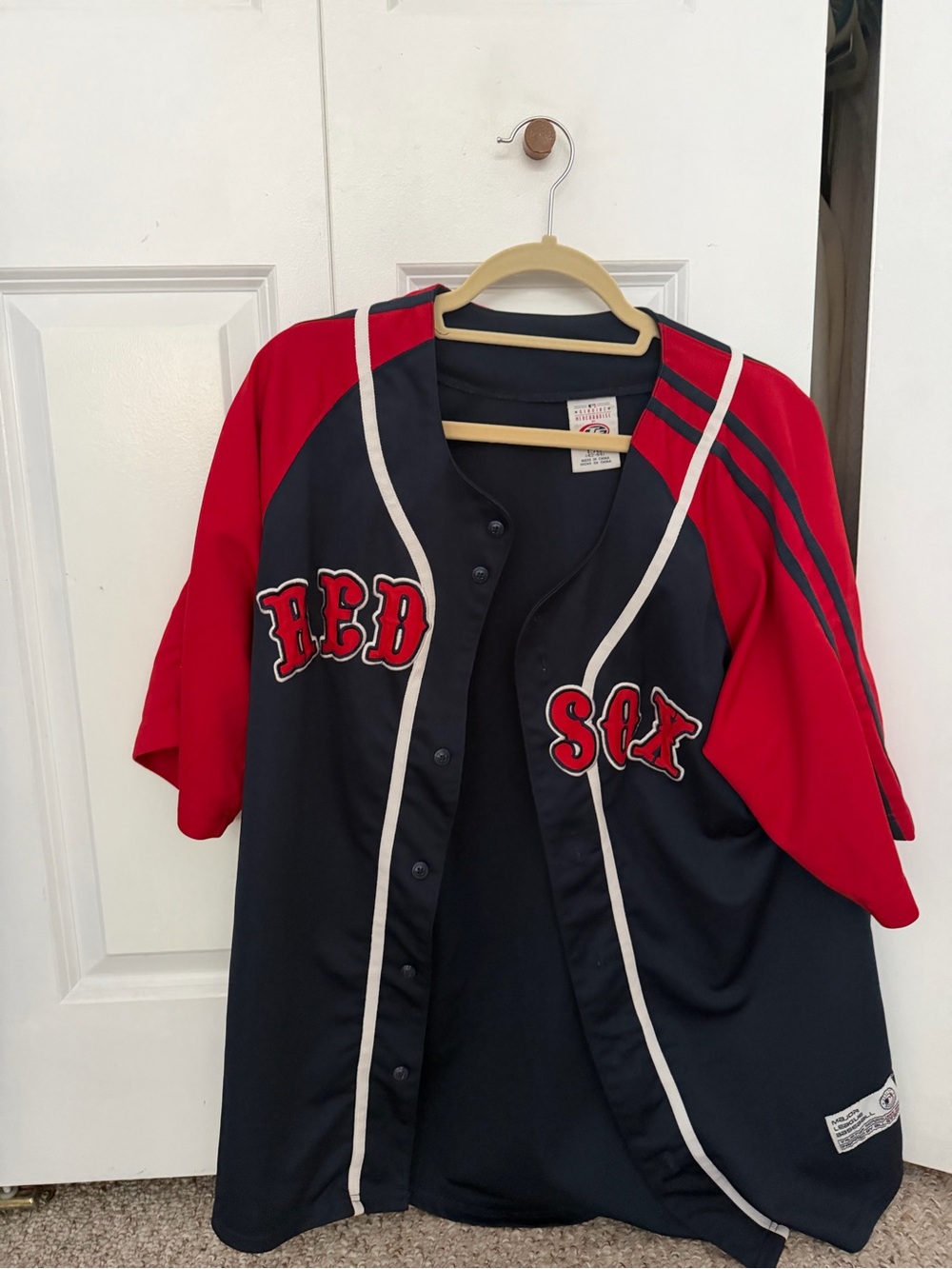 Boston Red Sox Navy & Red Baseball Jersey